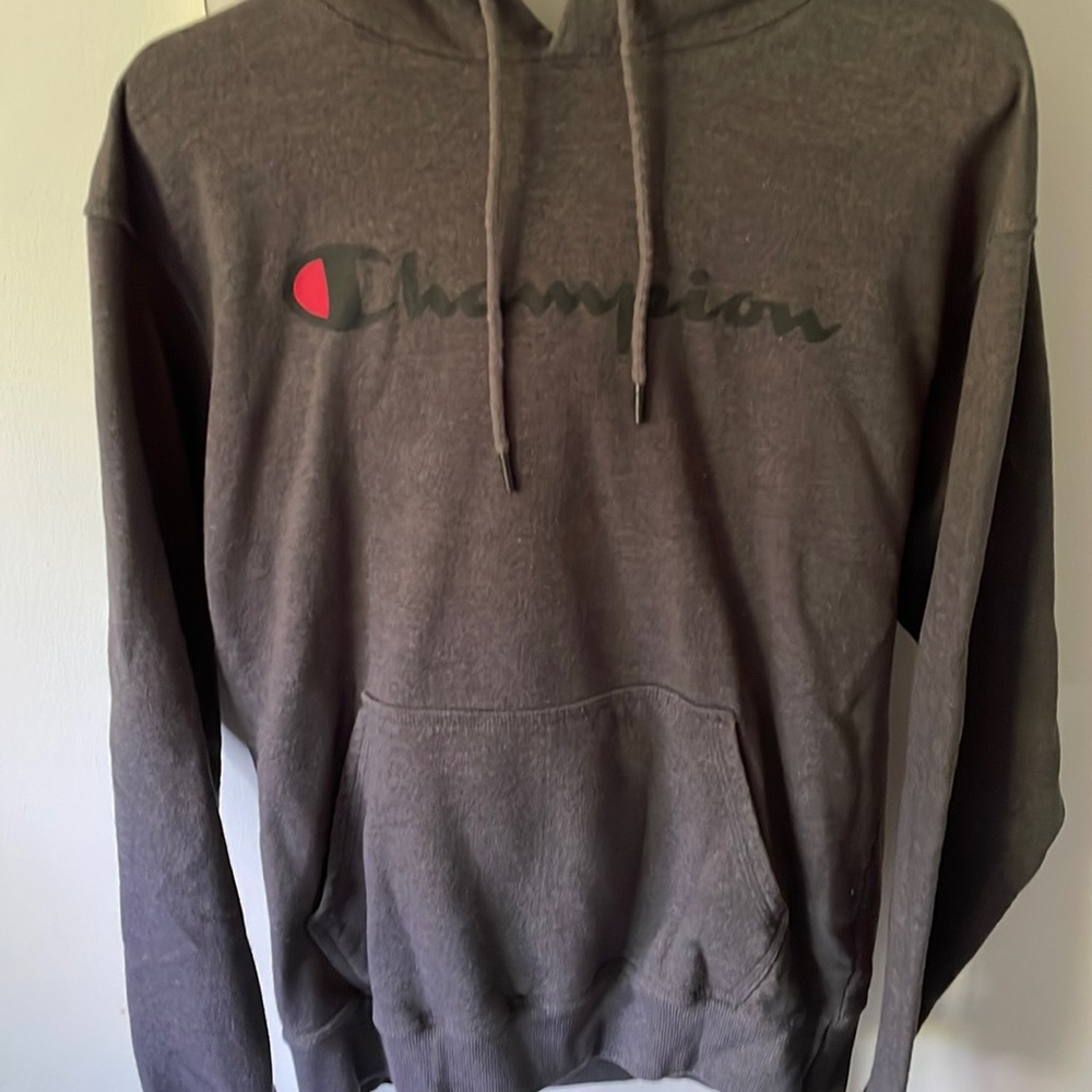 Champion mens gray hoodie